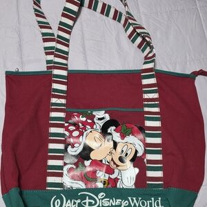 Disney World Red and Green Tote Bag